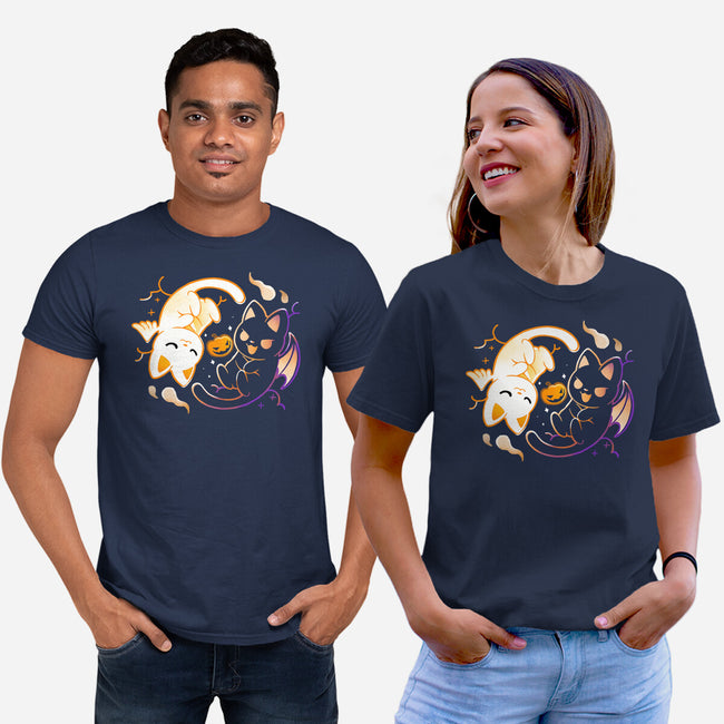 Spooky Kittens-Unisex-Basic-Tee-Vallina84