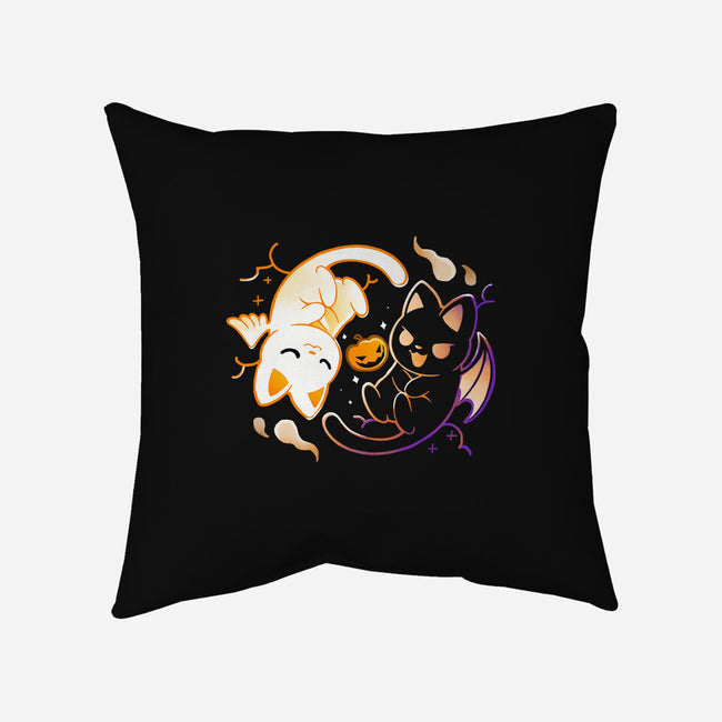 Spooky Kittens-None-Removable Cover w Insert-Throw Pillow-Vallina84