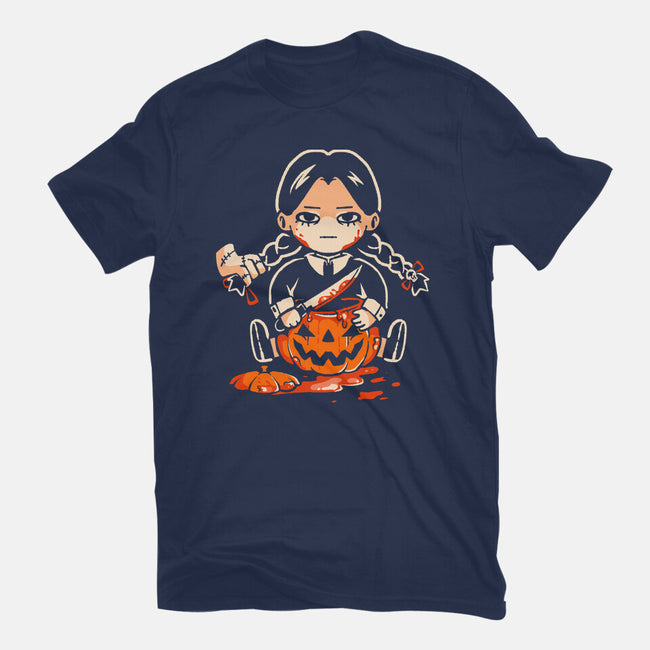 Pumpkin Death Trap-Womens-Fitted-Tee-eduely