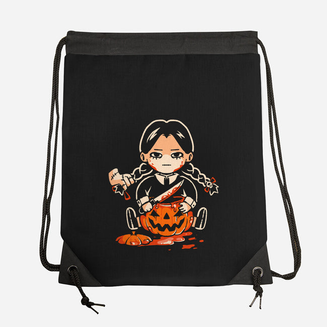 Pumpkin Death Trap-None-Drawstring-Bag-eduely