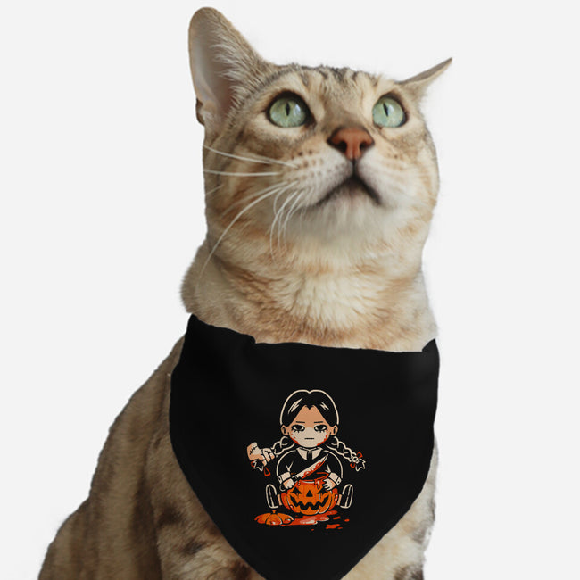 Pumpkin Death Trap-Cat-Adjustable-Pet Collar-eduely