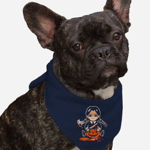 Pumpkin Death Trap-Dog-Bandana-Pet Collar-eduely