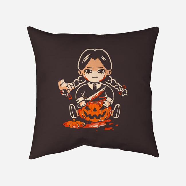 Pumpkin Death Trap-None-Non-Removable Cover w Insert-Throw Pillow-eduely