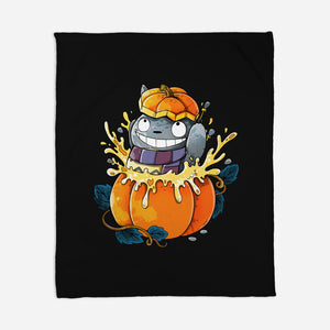 Neighbor Pumpkin-None-Fleece-Blanket-Vallina84