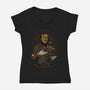 Edgar SteamPoe-Womens-V-Neck-Tee-Hafaell