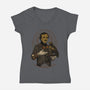 Edgar SteamPoe-Womens-V-Neck-Tee-Hafaell