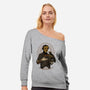 Edgar SteamPoe-Womens-Off Shoulder-Sweatshirt-Hafaell