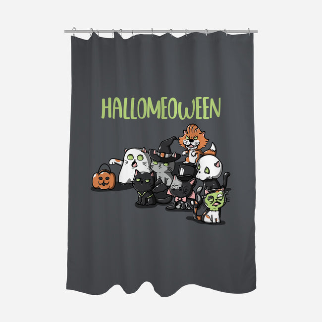 Hallomeoween-None-Polyester-Shower Curtain-Freecheese