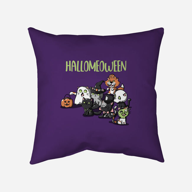 Hallomeoween-None-Removable Cover-Throw Pillow-Freecheese