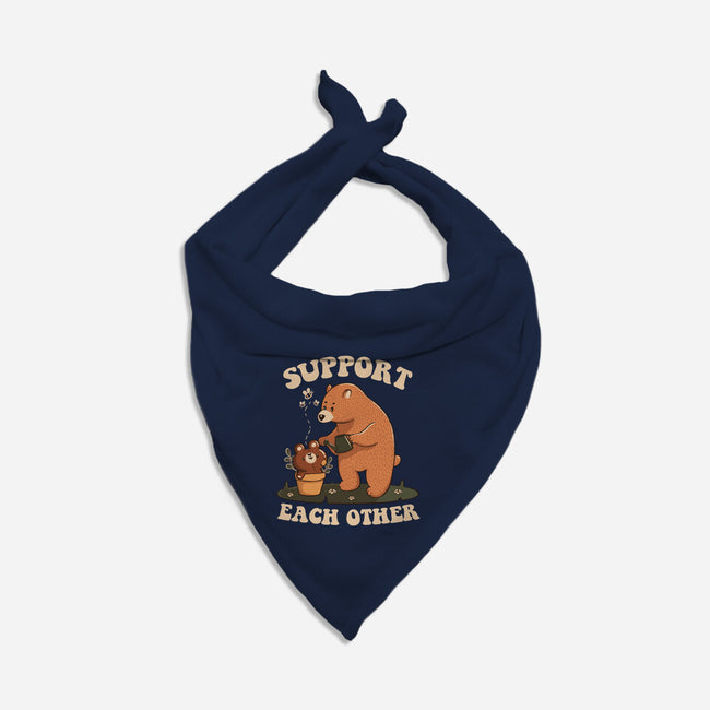 Support Each Other Lovely Bears-Dog-Bandana-Pet Collar-tobefonseca