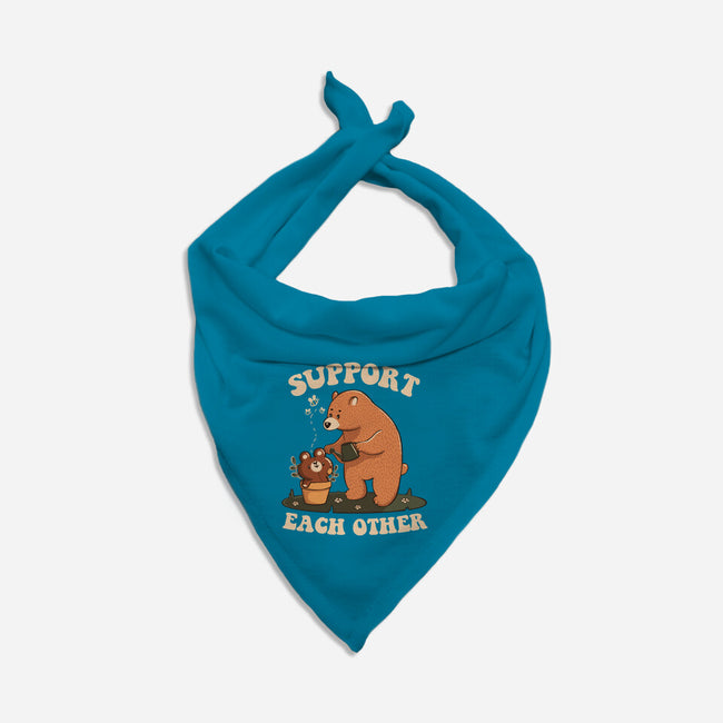 Support Each Other Lovely Bears-Dog-Bandana-Pet Collar-tobefonseca