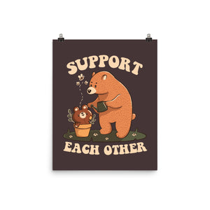 Support Each Other Lovely Bears