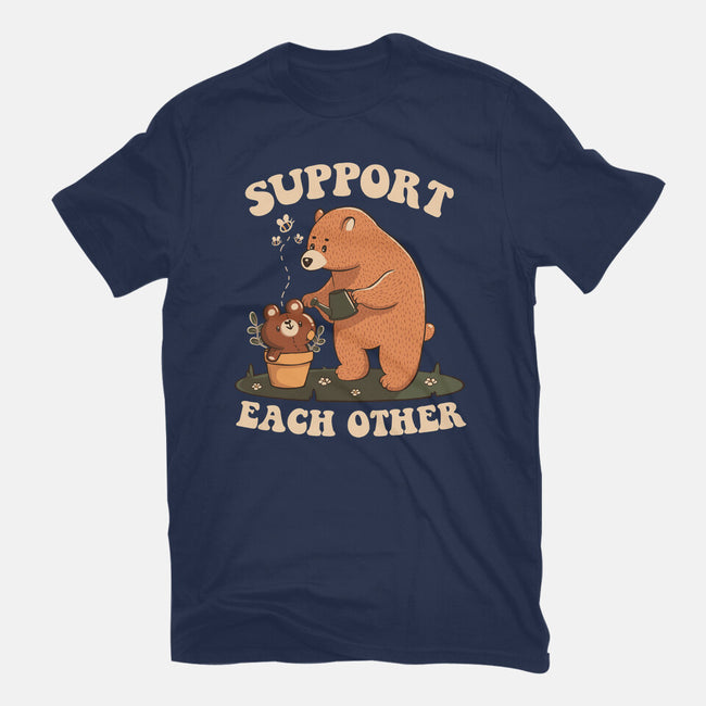 Support Each Other Lovely Bears-Mens-Heavyweight-Tee-tobefonseca