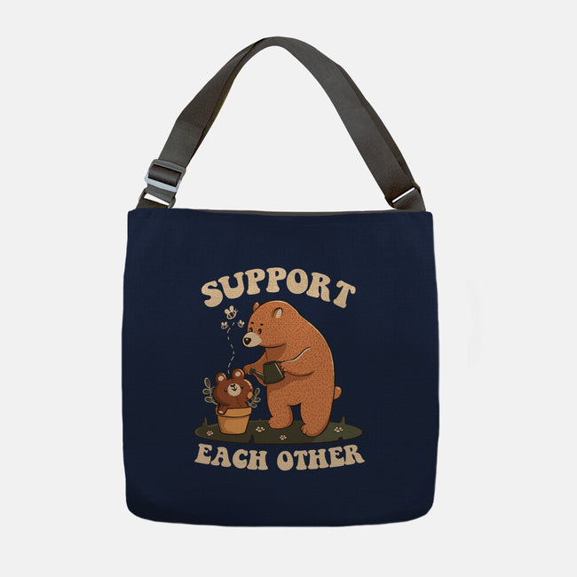 Support Each Other Lovely Bears-None-Adjustable Tote-Bag-tobefonseca