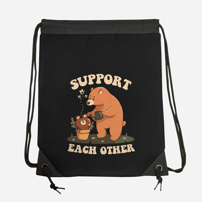 Support Each Other Lovely Bears-None-Drawstring-Bag-tobefonseca