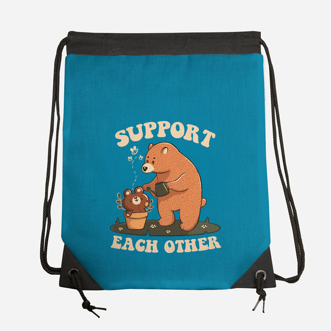 Support Each Other Lovely Bears-None-Drawstring-Bag-tobefonseca