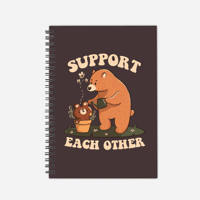 Support Each Other Lovely Bears-None-Dot Grid-Notebook-tobefonseca