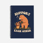 Support Each Other Lovely Bears-None-Dot Grid-Notebook-tobefonseca