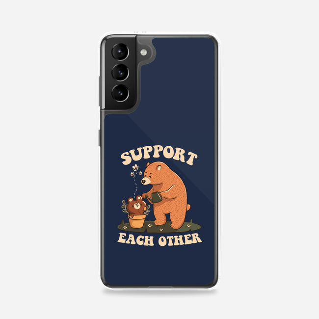 Support Each Other Lovely Bears-Samsung-Snap-Phone Case-tobefonseca