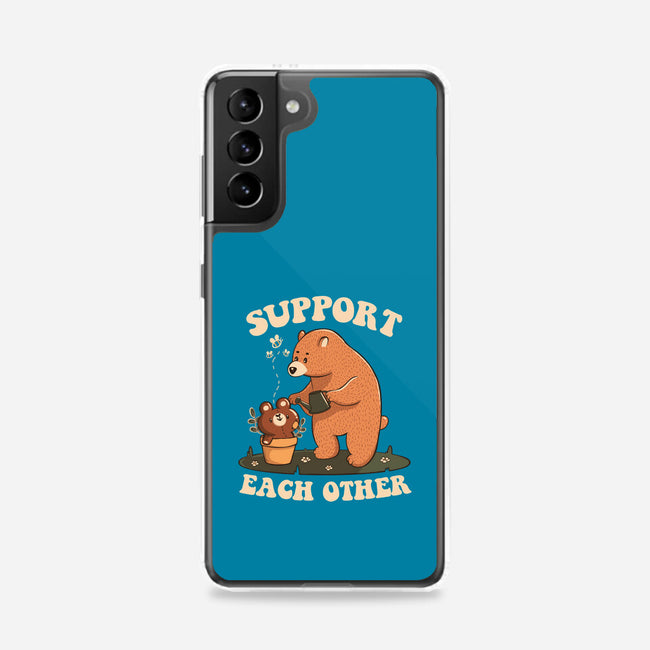 Support Each Other Lovely Bears-Samsung-Snap-Phone Case-tobefonseca