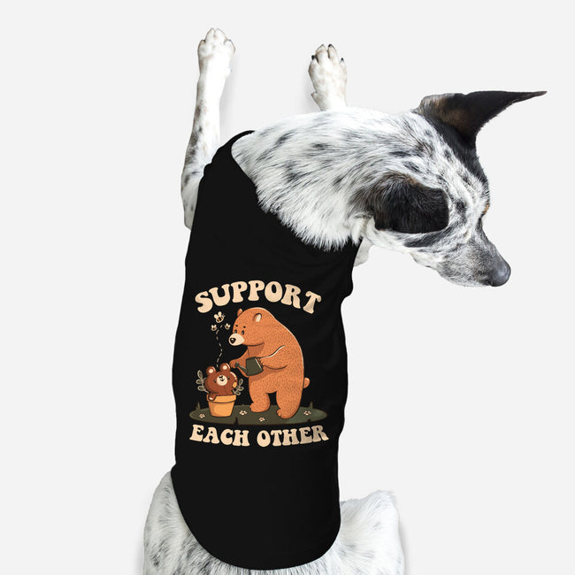 Support Each Other Lovely Bears-Dog-Basic-Pet Tank-tobefonseca