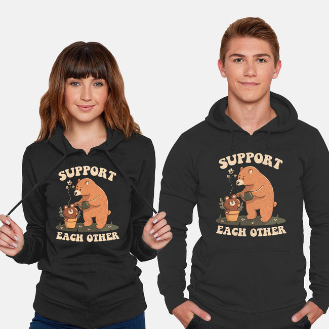 Support Each Other Lovely Bears-Unisex-Pullover-Sweatshirt-tobefonseca