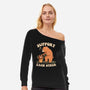 Support Each Other Lovely Bears-Womens-Off Shoulder-Sweatshirt-tobefonseca