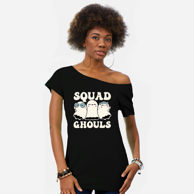 Halloween Squad Ghouls-Womens-Off Shoulder-Tee-tobefonseca