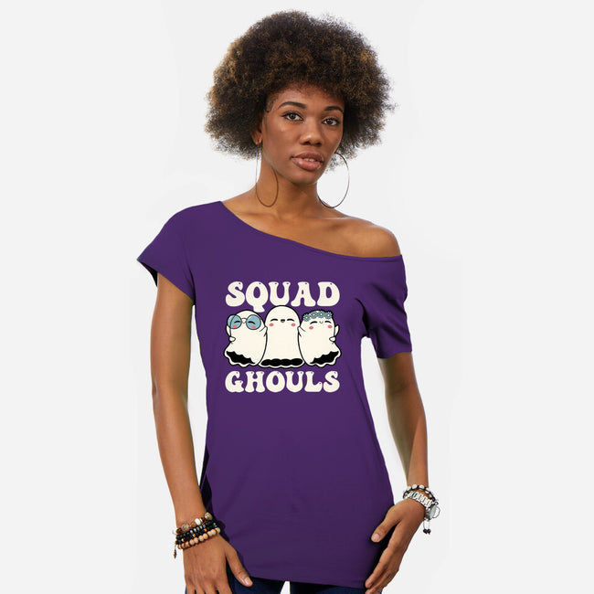 Halloween Squad Ghouls-Womens-Off Shoulder-Tee-tobefonseca