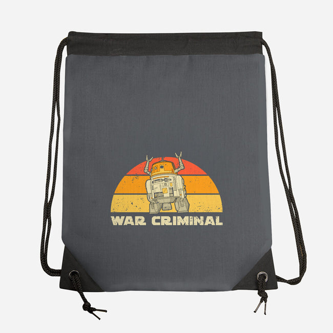 Vintage Criminal Droid-None-Drawstring-Bag-retrodivision