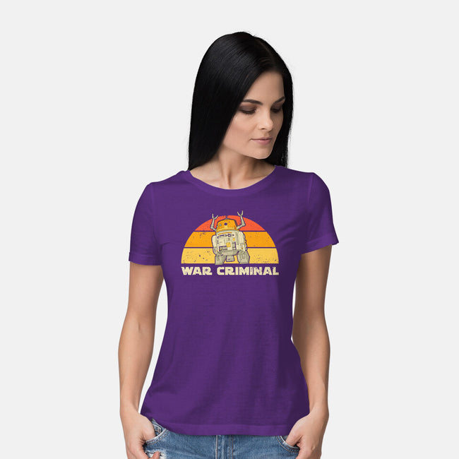 Vintage Criminal Droid-Womens-Basic-Tee-retrodivision