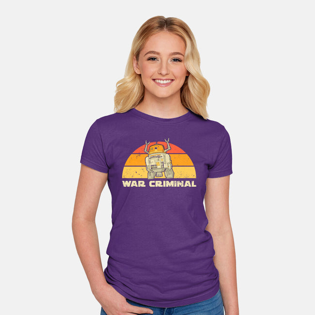 Vintage Criminal Droid-Womens-Fitted-Tee-retrodivision