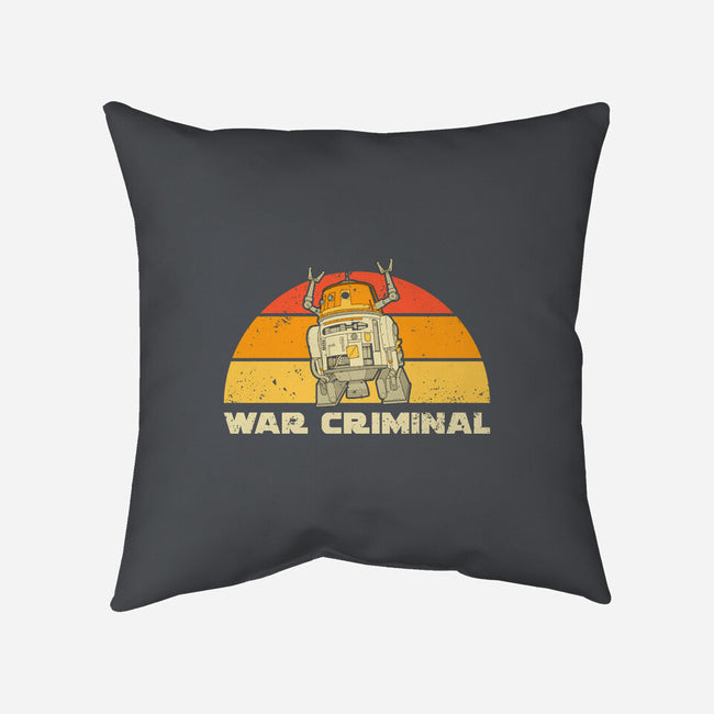 Vintage Criminal Droid-None-Removable Cover-Throw Pillow-retrodivision