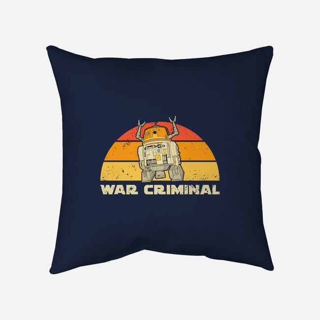 Vintage Criminal Droid-None-Removable Cover-Throw Pillow-retrodivision