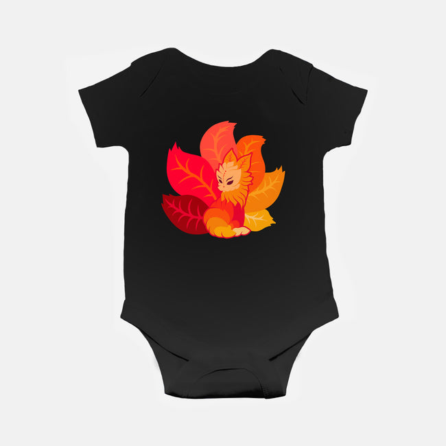Leafy Kitsune-Baby-Basic-Onesie-erion_designs