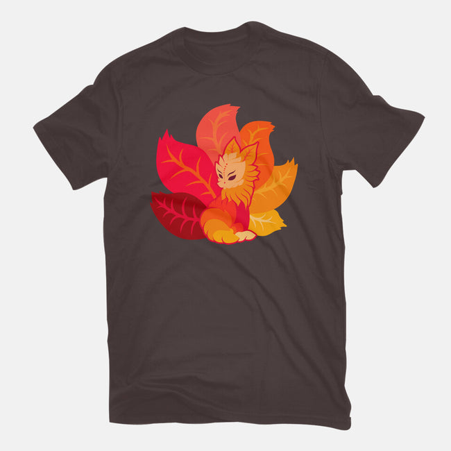 Leafy Kitsune-Womens-Basic-Tee-erion_designs