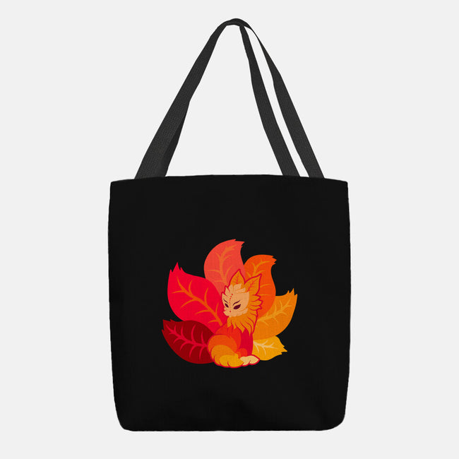 Leafy Kitsune-None-Basic Tote-Bag-erion_designs