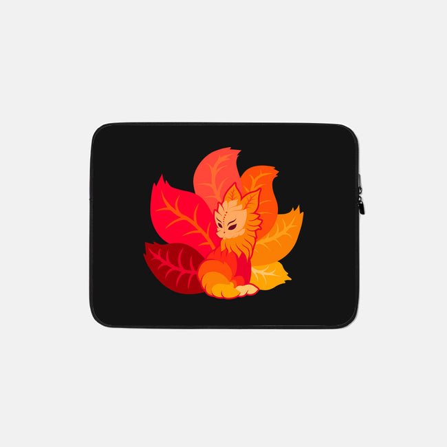 Leafy Kitsune-None-Zippered-Laptop Sleeve-erion_designs