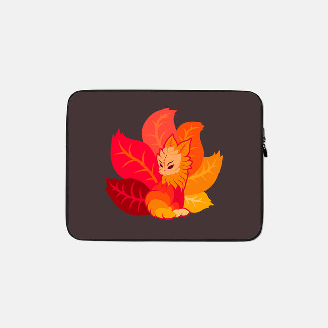 Leafy Kitsune-None-Zippered-Laptop Sleeve-erion_designs