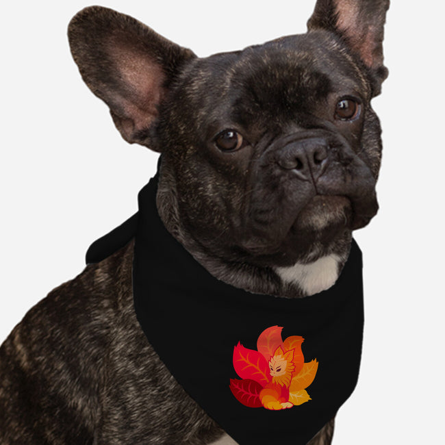 Leafy Kitsune-Dog-Bandana-Pet Collar-erion_designs