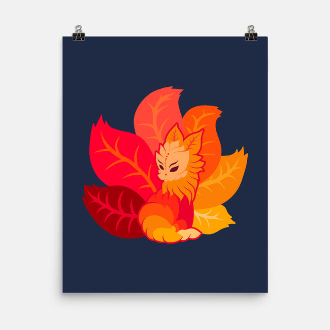 Leafy Kitsune-None-Matte-Poster-erion_designs