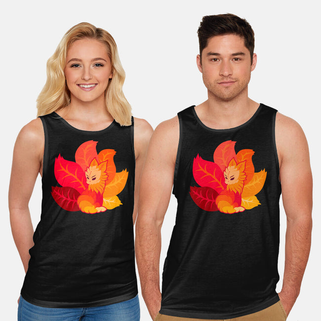 Leafy Kitsune-Unisex-Basic-Tank-erion_designs