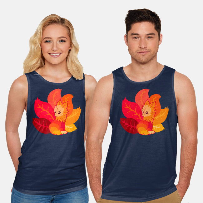 Leafy Kitsune-Unisex-Basic-Tank-erion_designs