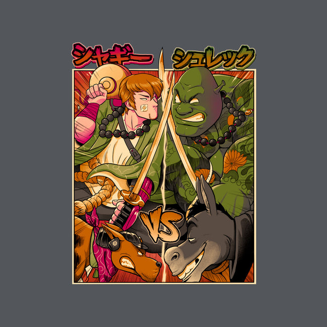 Samurai Sukubi VS Shurekku-None-Fleece-Blanket-Bruno Mota