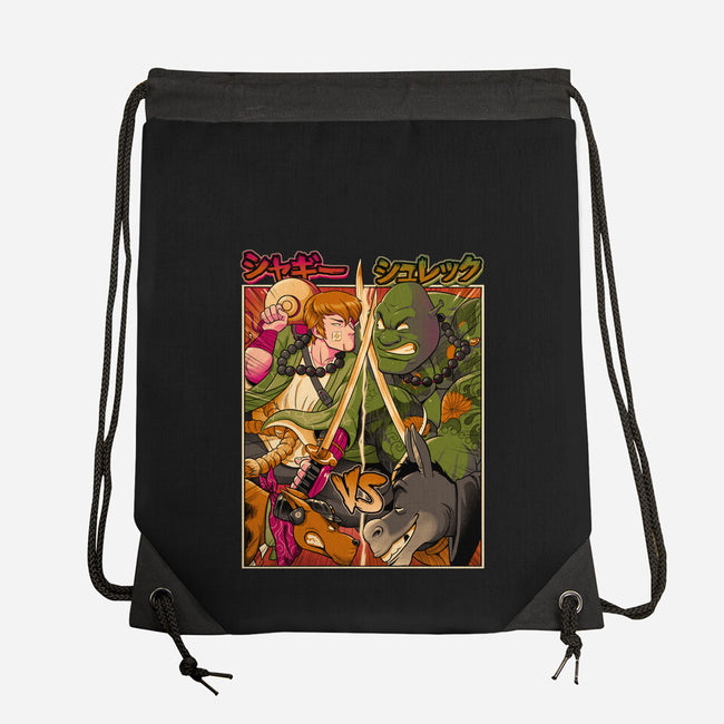 Samurai Sukubi VS Shurekku-None-Drawstring-Bag-Bruno Mota