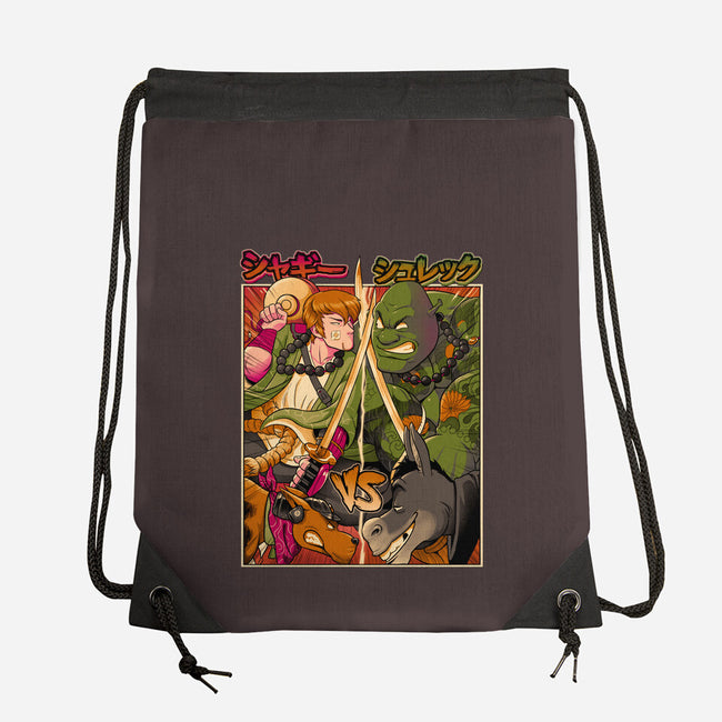 Samurai Sukubi VS Shurekku-None-Drawstring-Bag-Bruno Mota