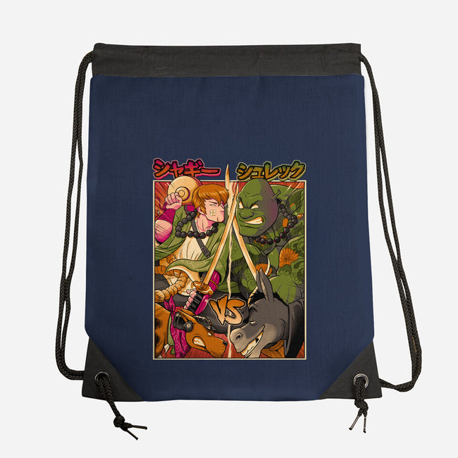 Samurai Sukubi VS Shurekku-None-Drawstring-Bag-Bruno Mota