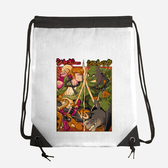 Samurai Sukubi VS Shurekku-None-Drawstring-Bag-Bruno Mota