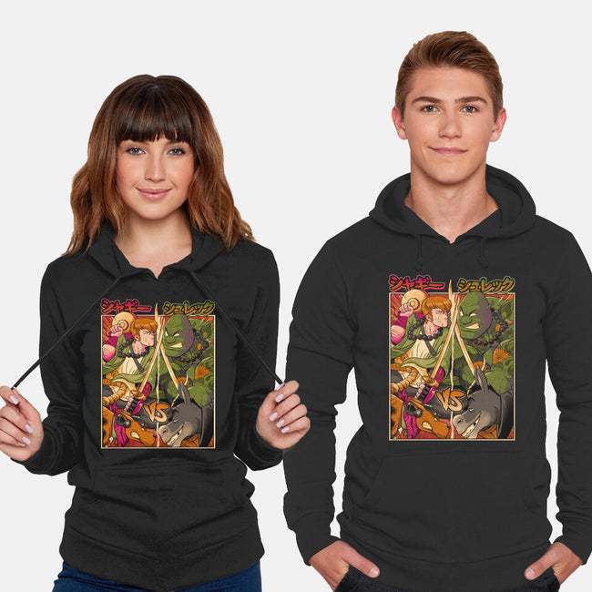 Samurai Sukubi VS Shurekku-Unisex-Pullover-Sweatshirt-Bruno Mota