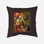 Samurai Sukubi VS Shurekku-None-Non-Removable Cover w Insert-Throw Pillow-Bruno Mota